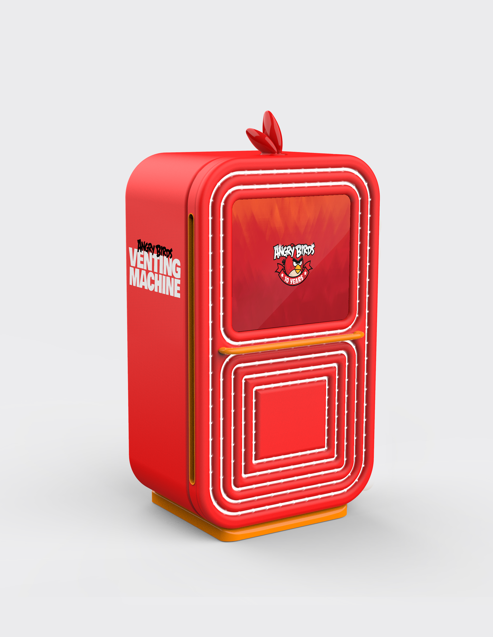 Angry Birds prize squish bands — dispensed prize product design
