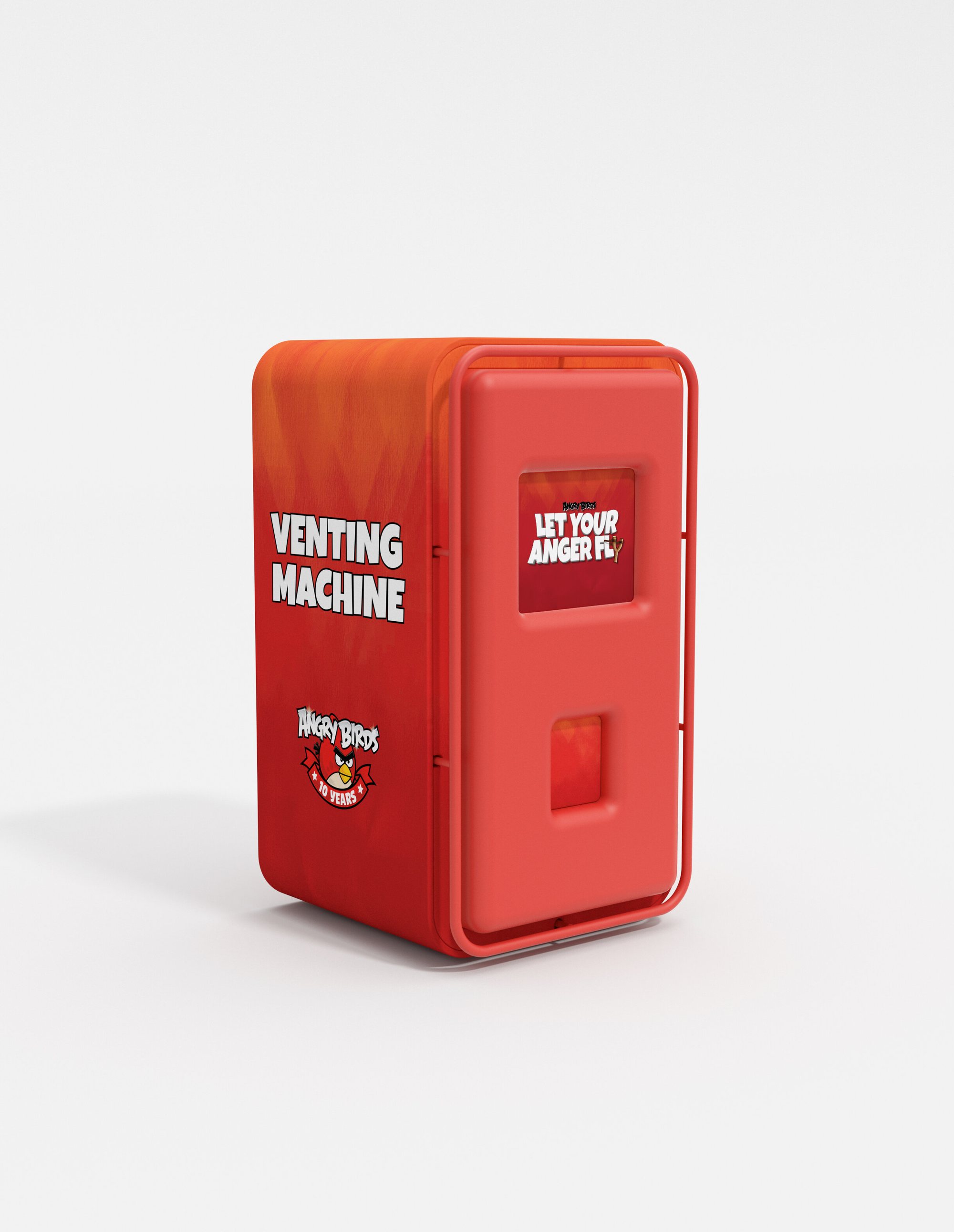Angry Birds prize wrap — dispensed prize product design