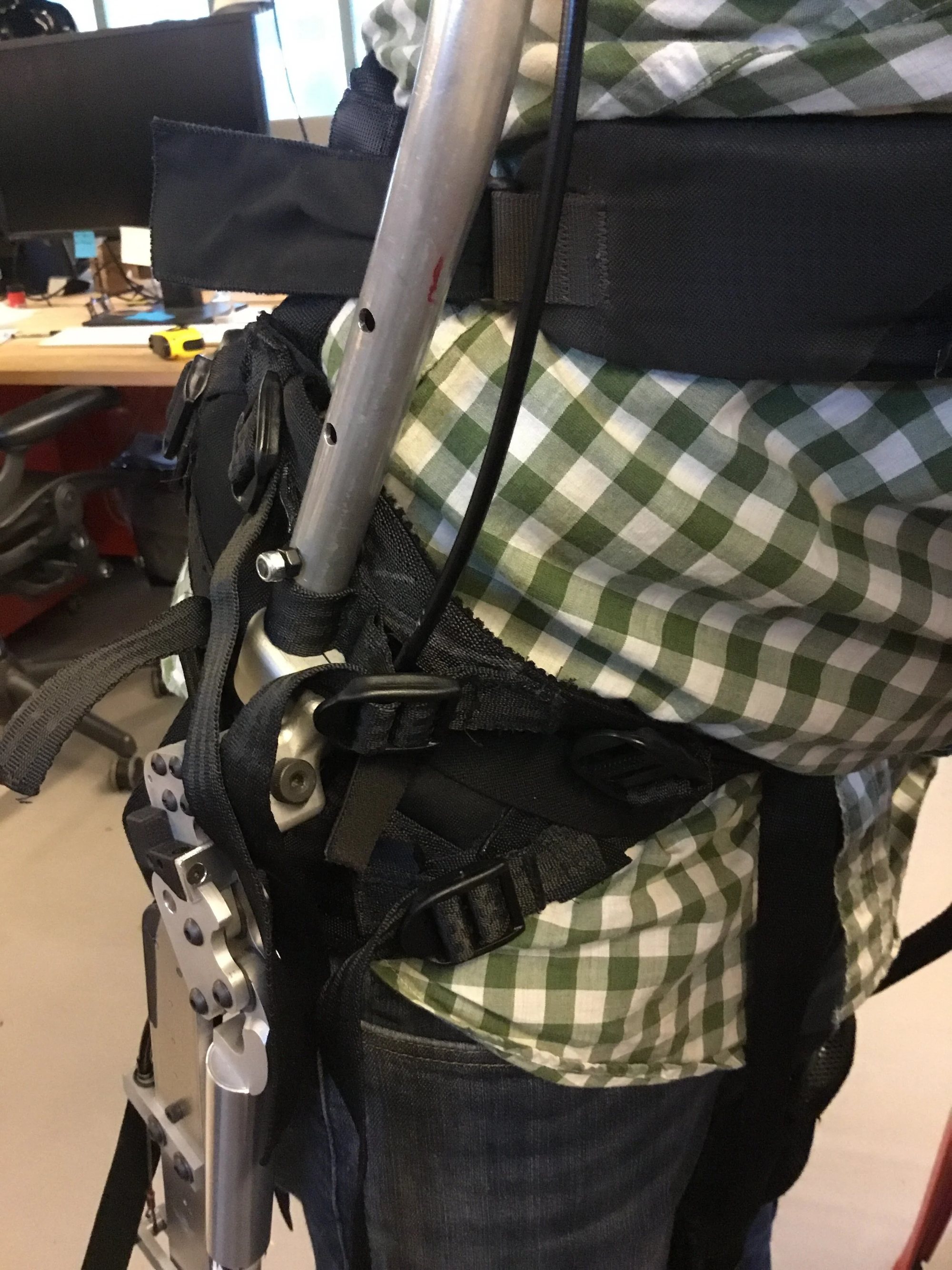 ExoSuit component detail — hardware and joint