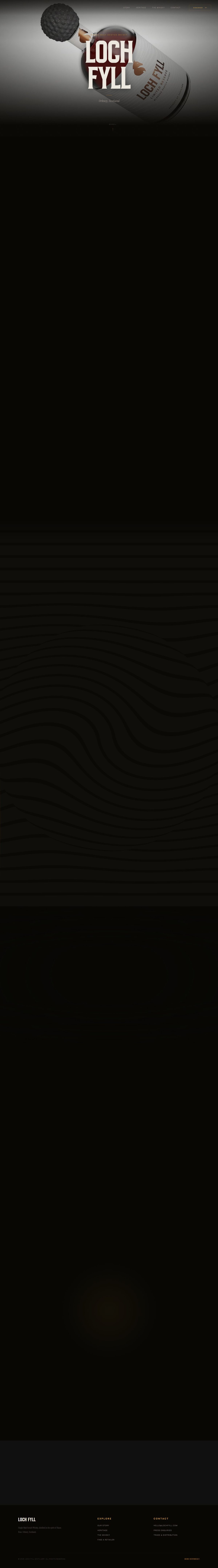 Loch Fyll brand website — lochfyllwhisky.com, designed and built by Geoff LaCorte