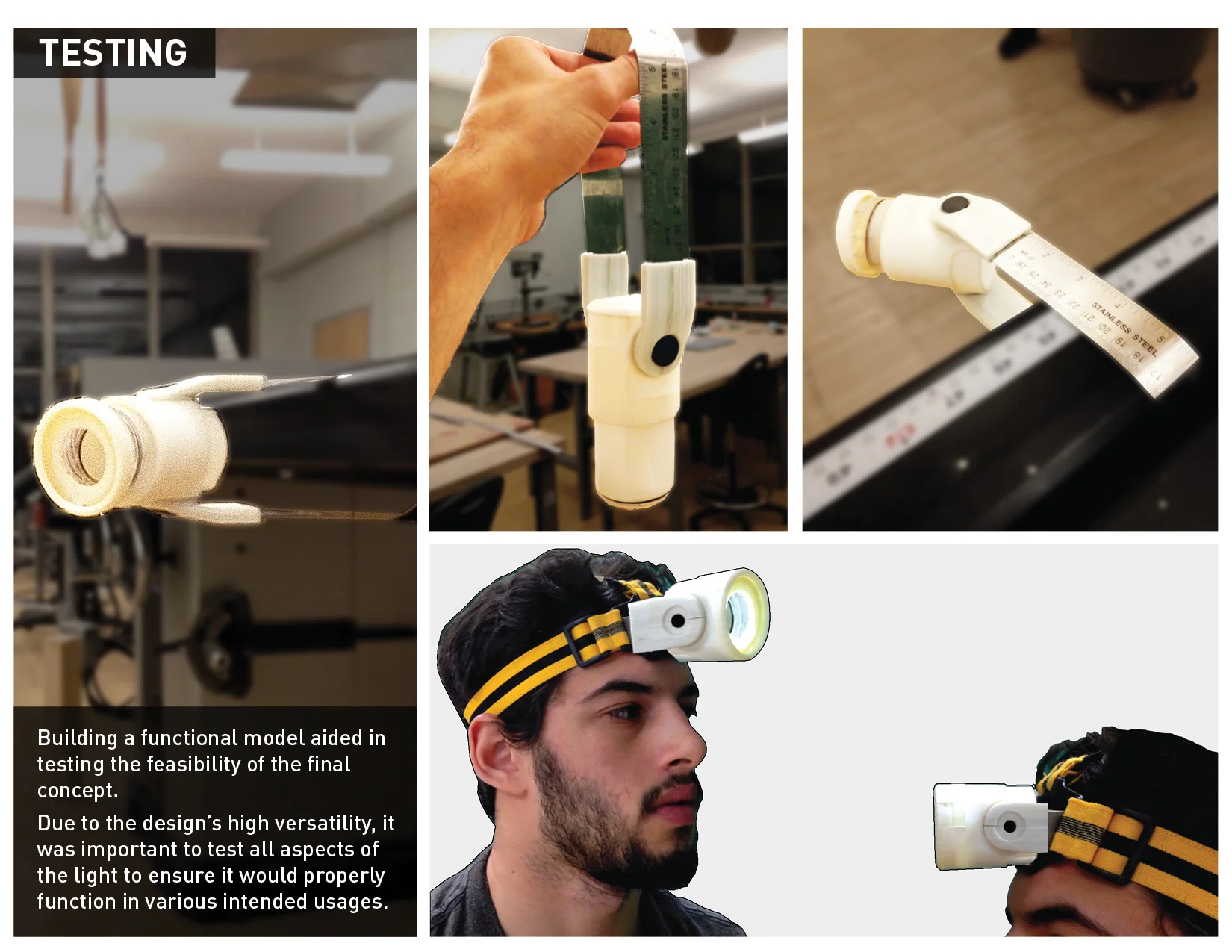 TRI LITE flashlight — switch mechanism detail