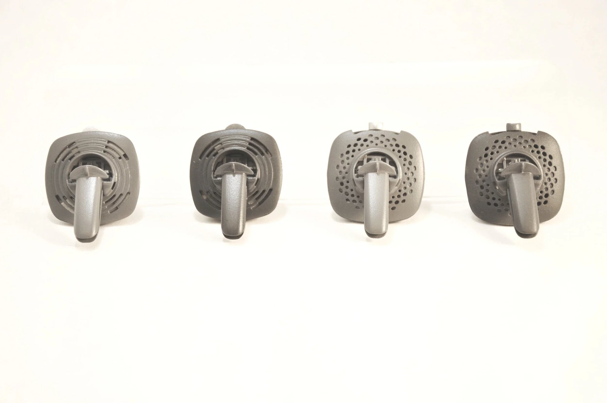 Car vent clip air freshener — physical prototype detail