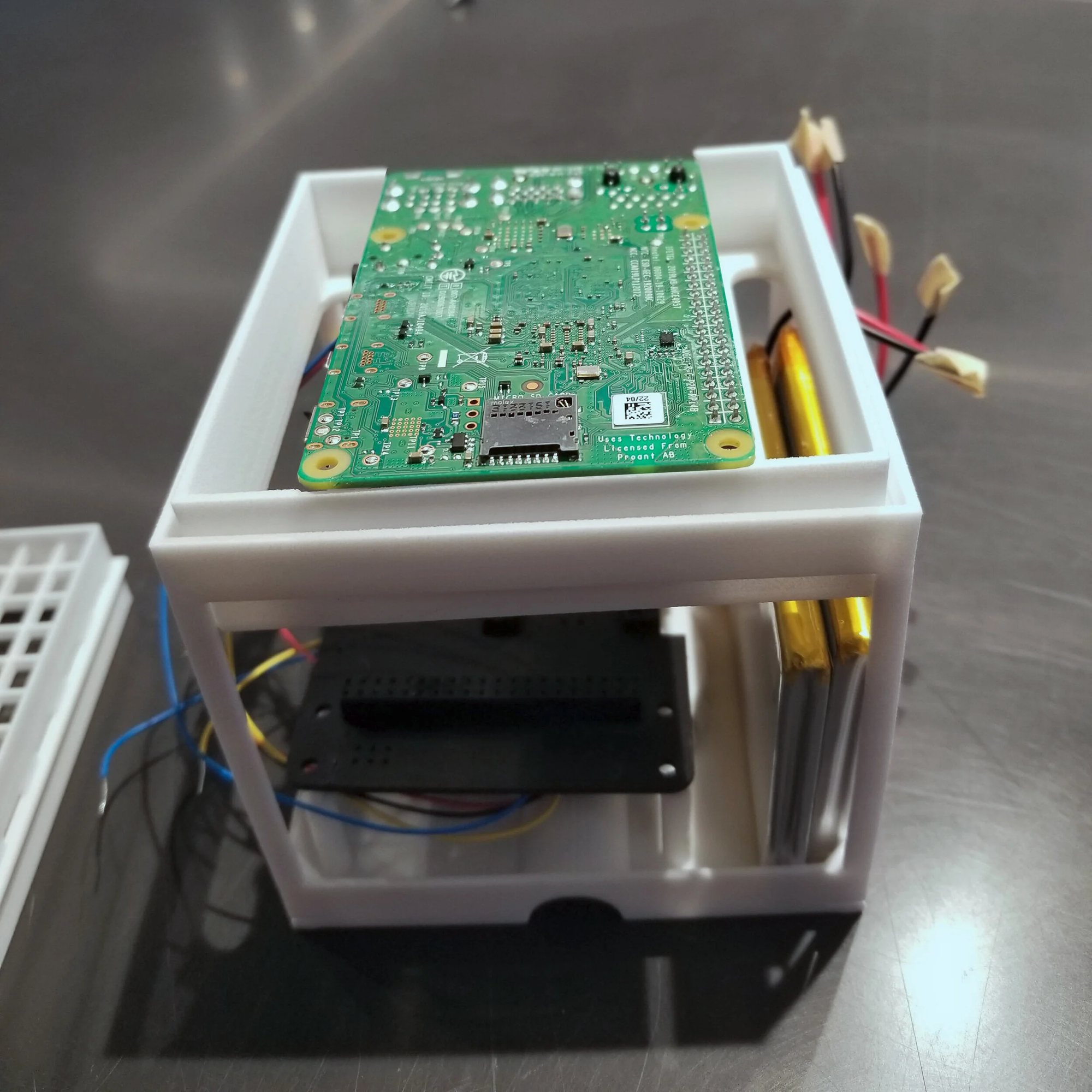 Wireline prototype — LED matrix and baffle fit check